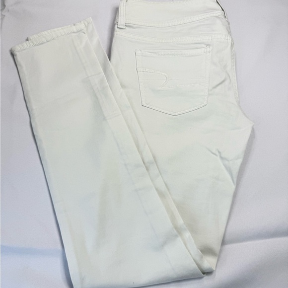 American Eagle Outfitters White Straight Leg‎ Denim - Picture 2 of 9